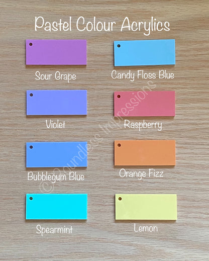Single Layer Acrylic Cake Plaque (Word)