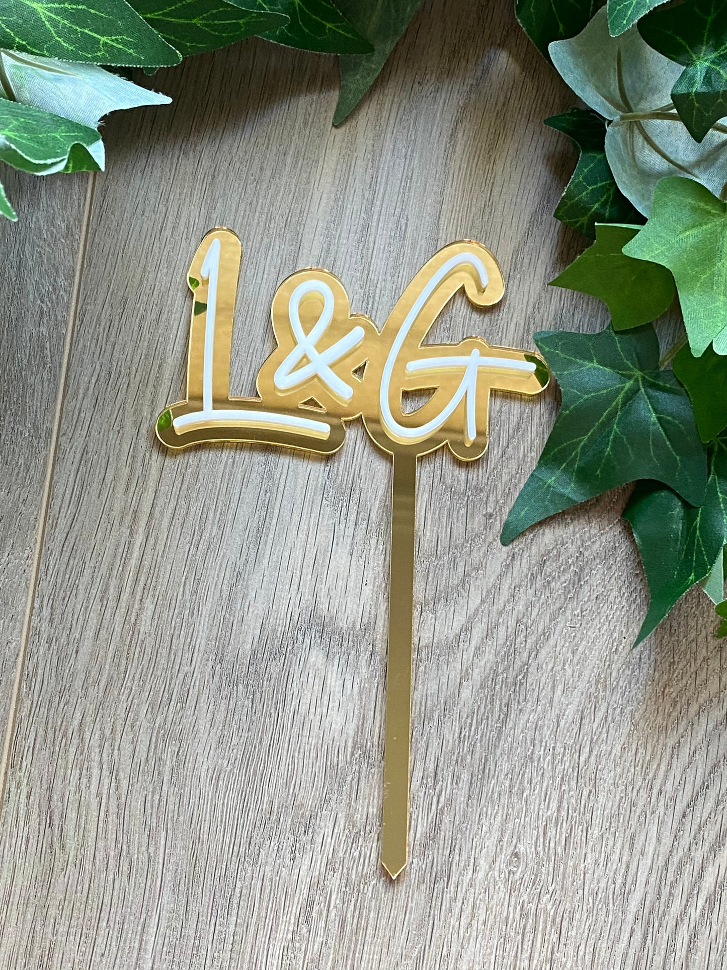 Medium 2 Layer Acrylic Cake Topper (12cm)