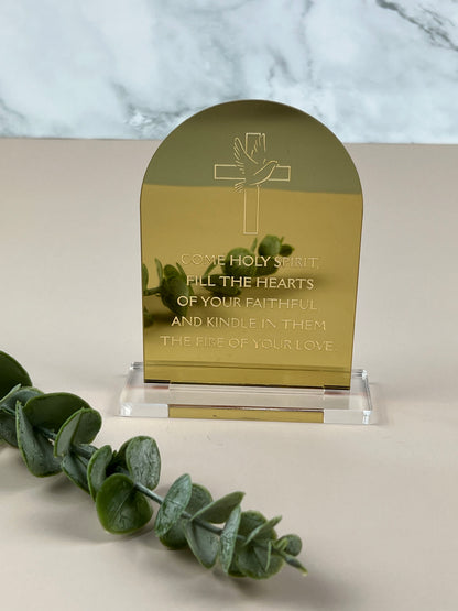 Custom Mini Freestanding Arch Plaque (Bomboniere)