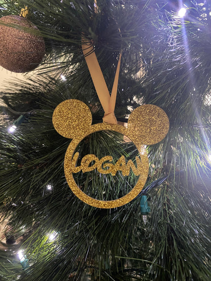 Personalised 'Mickey' Inspired Christmas Ornament