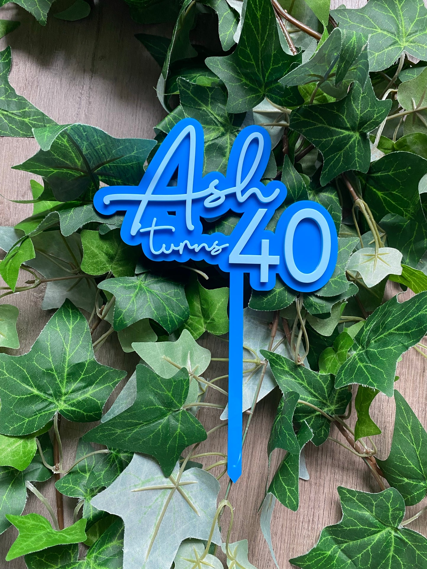 Colour Pop 'Name & Age' Cake Topper