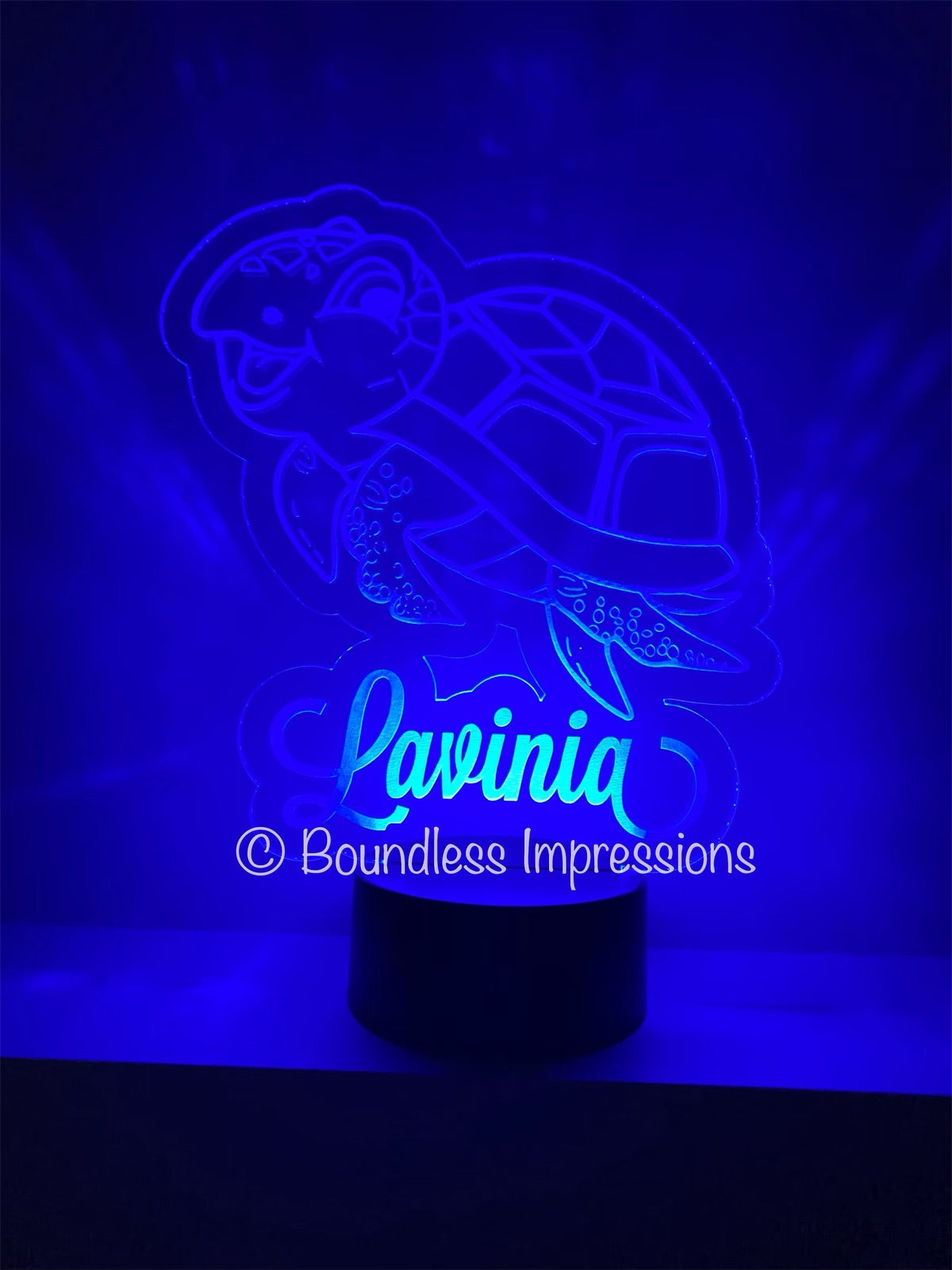 Personalised Custom Cut Out Colour Changing Night Lights