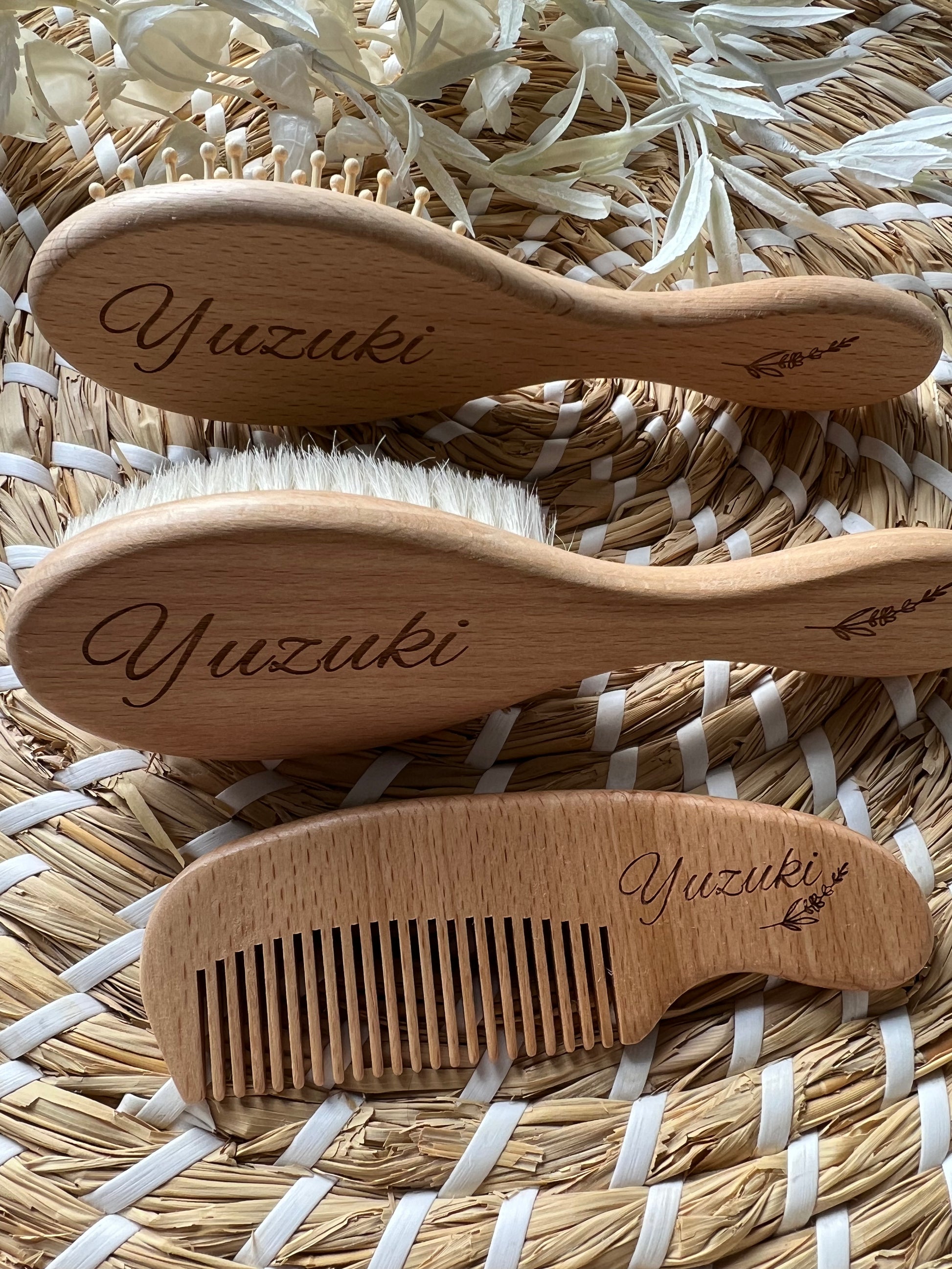 Personalised brush and comb set cheap