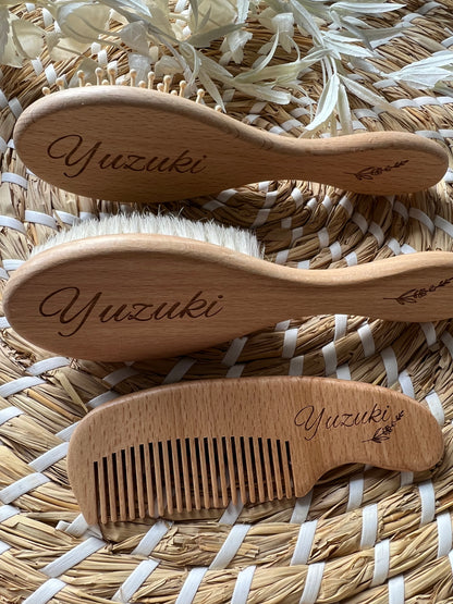 Personalised Baby Hair Brush/Comb Set