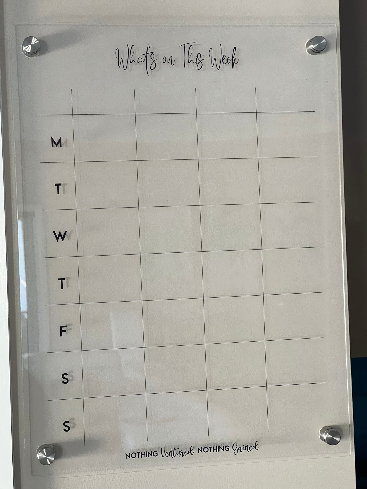 Custom Weekly Wall Planner