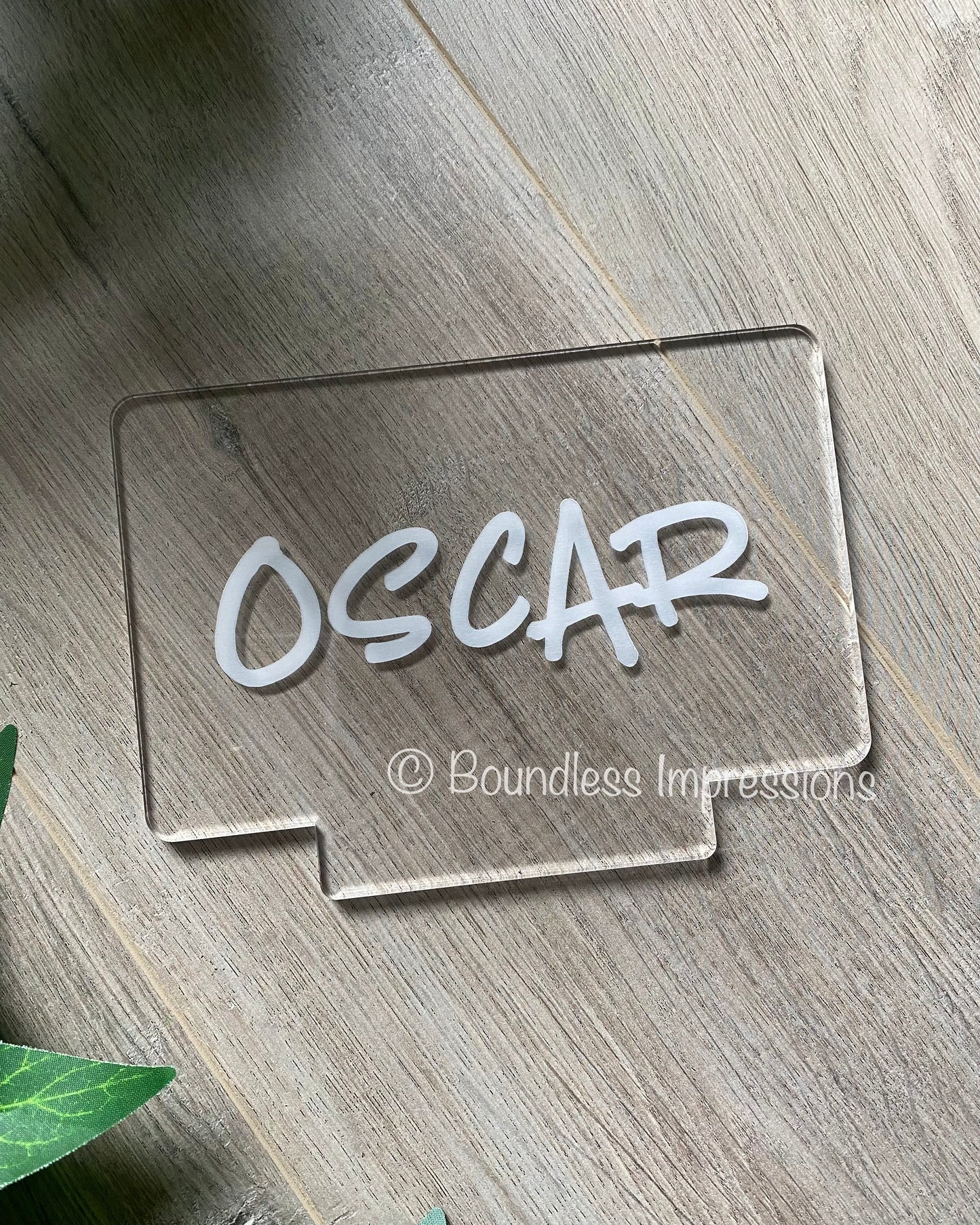Personalised Name Lamp PLATE (Rectangle)