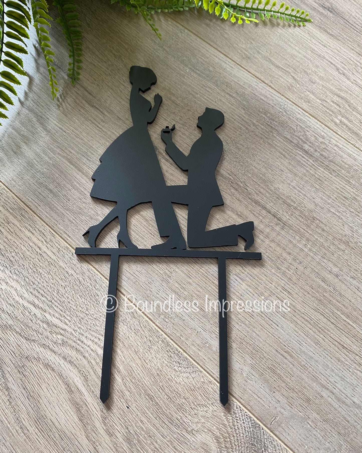 Acrylic ‘Silhouette’ Cake Toppers