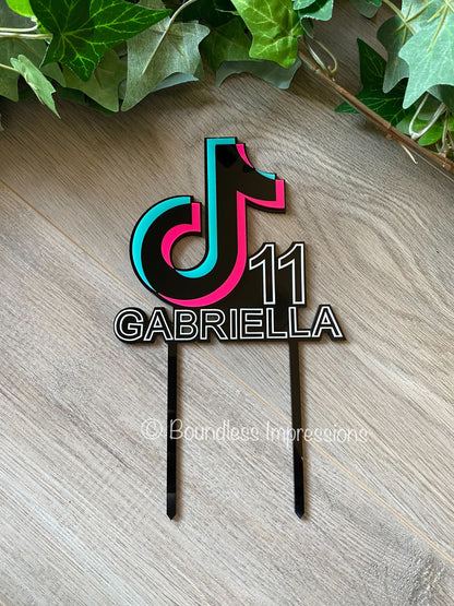 TikTok Cake Topper