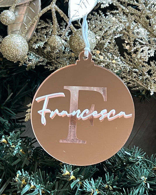 Personalised Monogram Christmas Tree Ornament