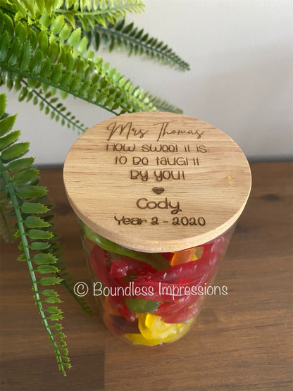 Engraved Sweets/Lolly Jar