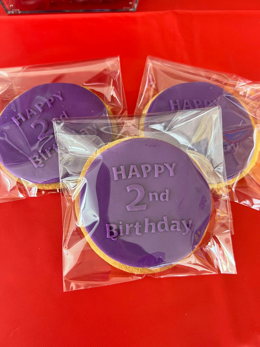 Cookie Stamp/Embosser (Happy ‘Age’ Birthday - Kids Design)