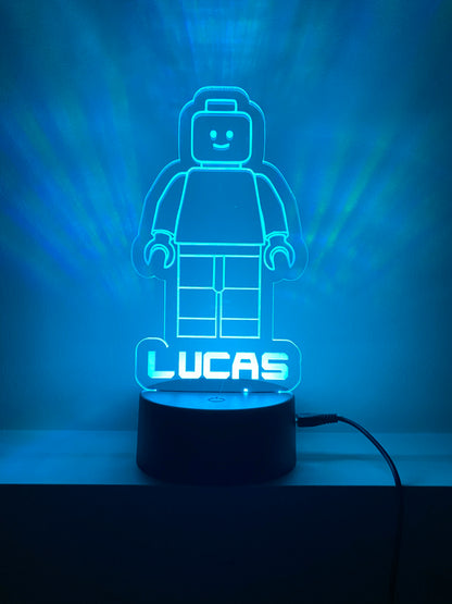 Personalised Custom Cut Out Colour Changing Night Lights