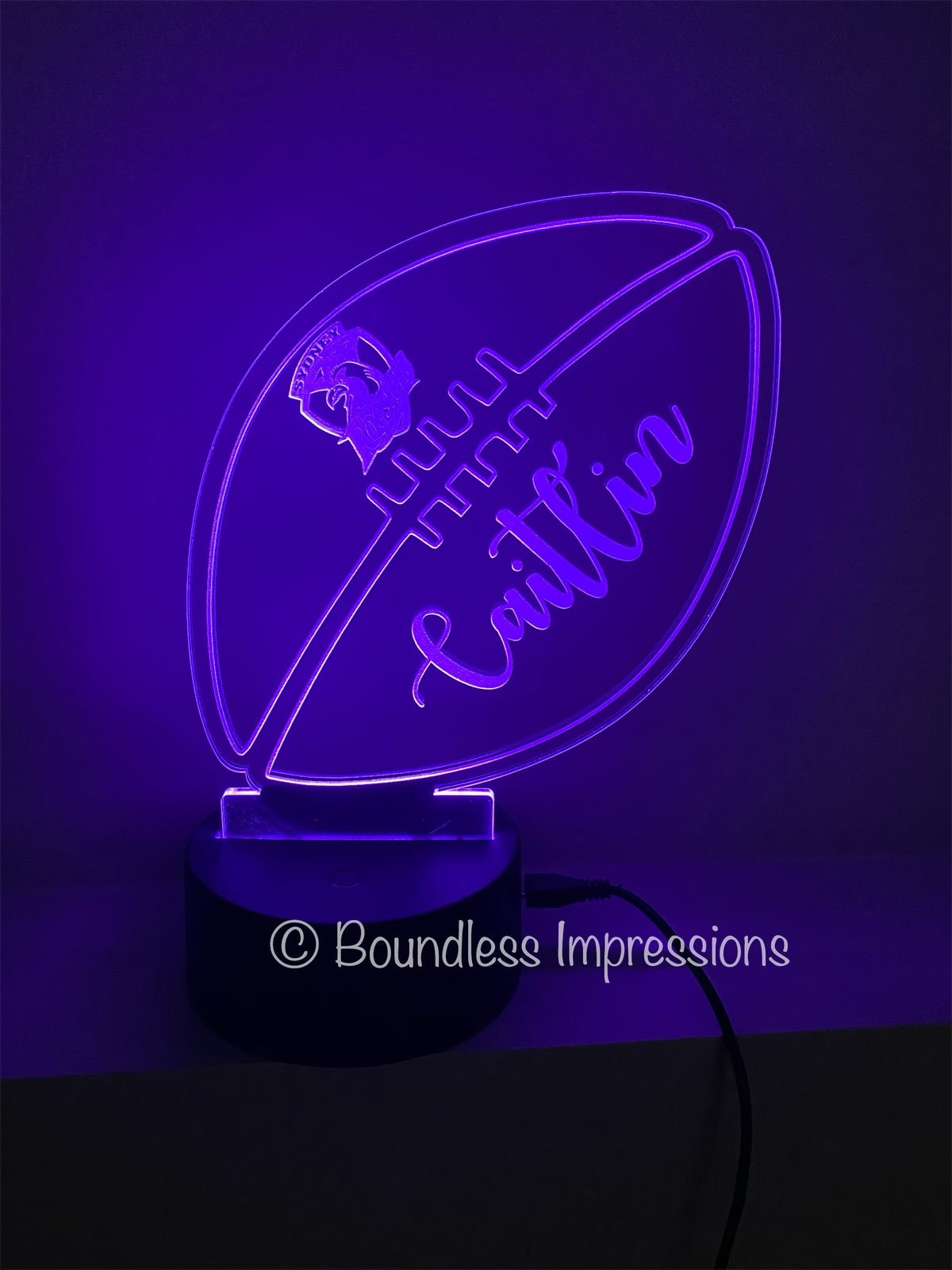 Personalised Custom Cut Out Colour Changing Night Lights