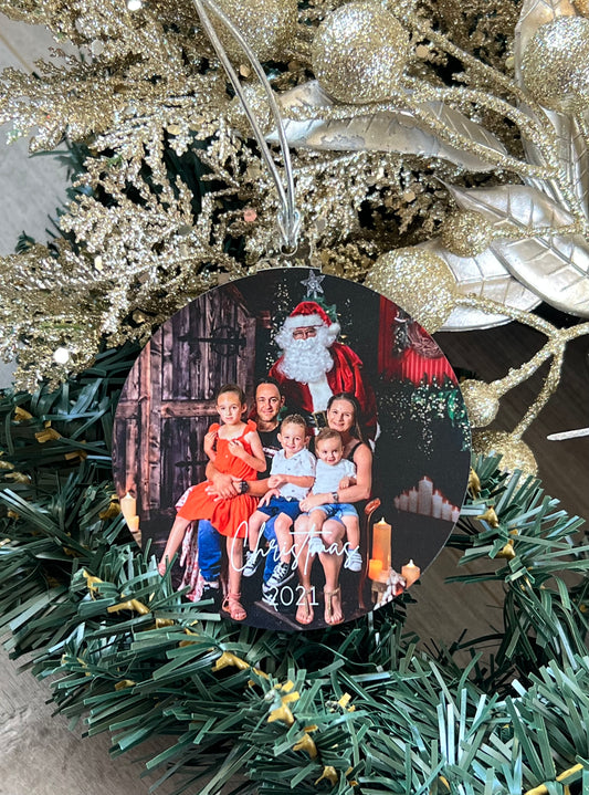 Custom Photo Tree Ornament