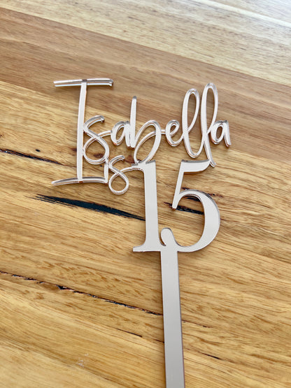 Custom Acrylic Cake Toppers