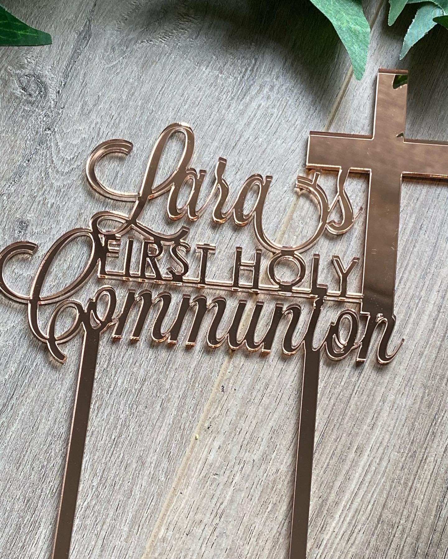 Acrylic Cake Topper Christening/Communion/Confirmation