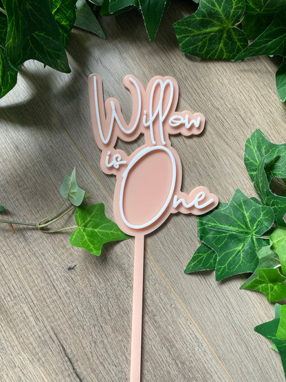 Medium 2 Layer Acrylic Cake Topper (12cm)