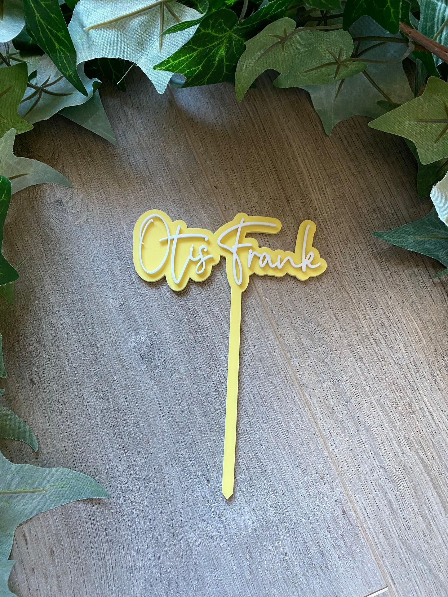 Medium 2 Layer Acrylic Cake Topper (12cm)