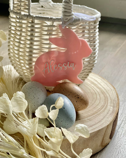 Personalised 3D Acrylic Bunny Gift Tags