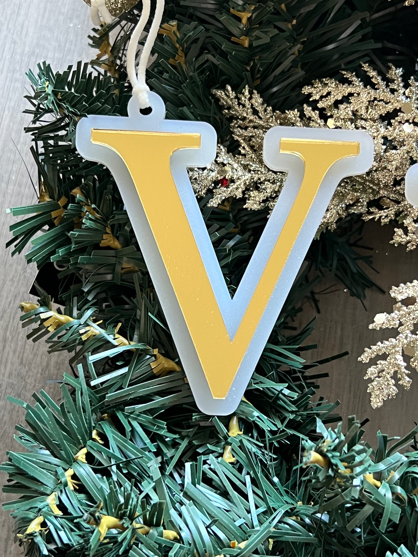Double Layer Letter Christmas Ornament