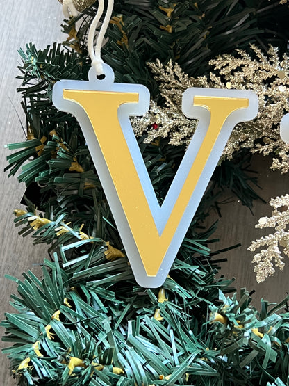 Double Layer Letter Christmas Ornament