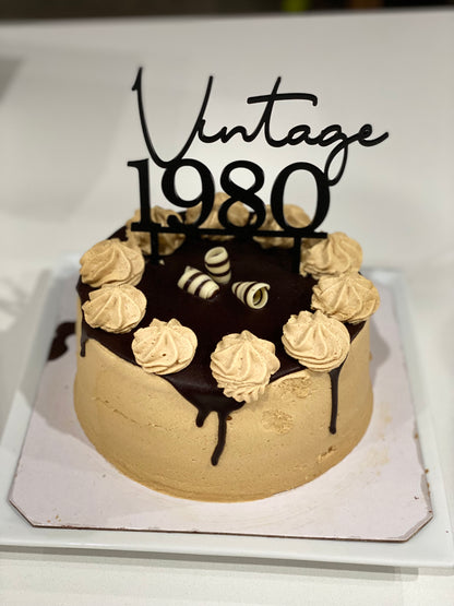 ‘Year' Design - Acrylic Cake Topper