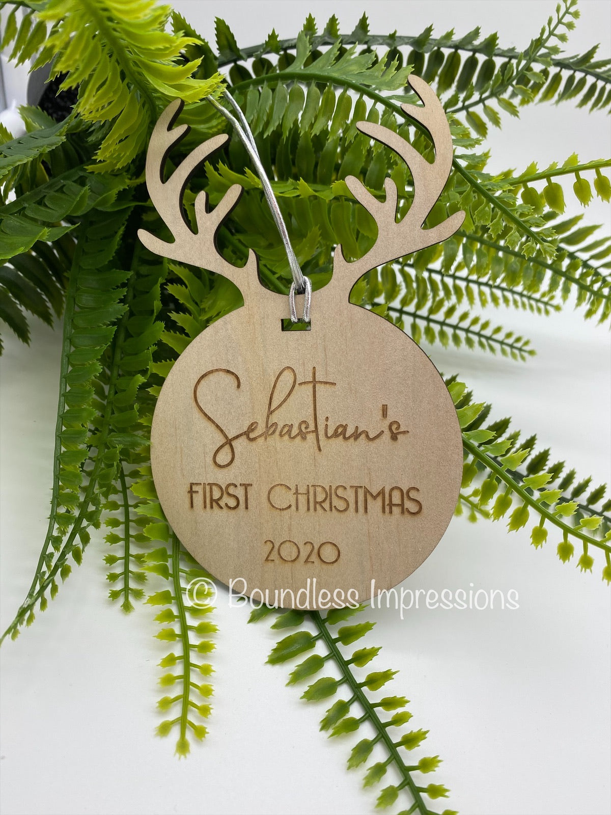 Timber Christmas Tree Ornament - Reindeer