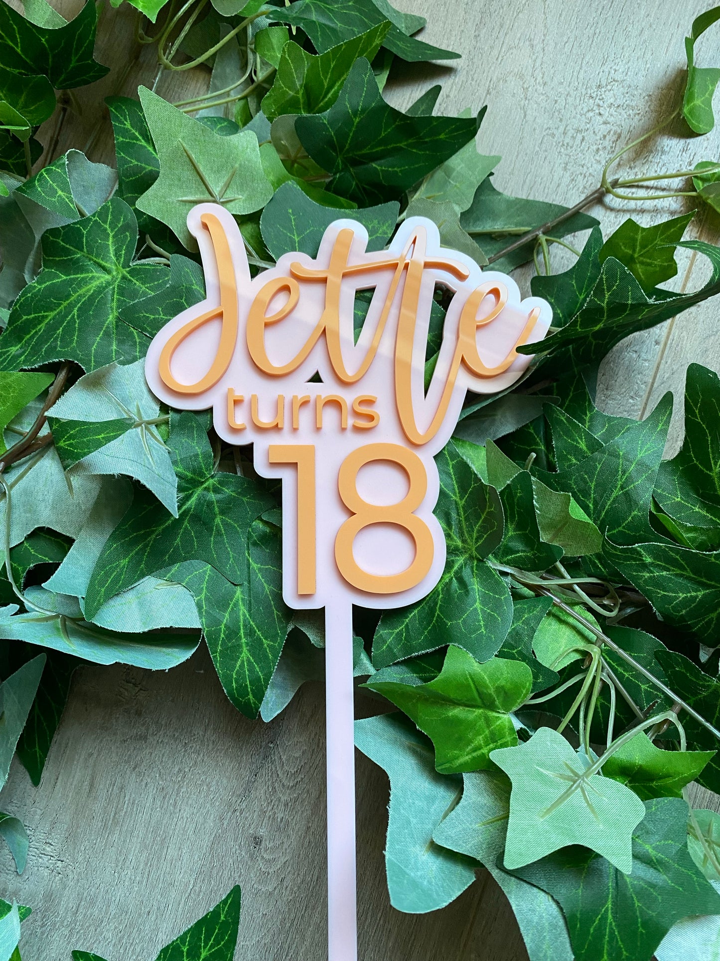 Colour Pop 'Name & Age' Cake Topper