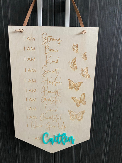 Personalised Affirmation Plaque (Engraved)