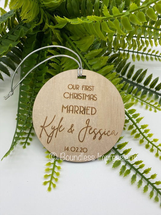 Timber Christmas Tree Ornaments