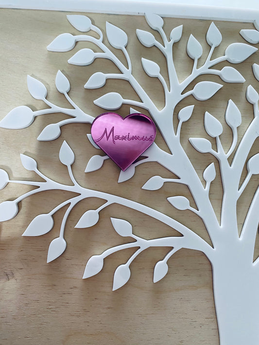 Additional Personalised Hearts for Family Tree