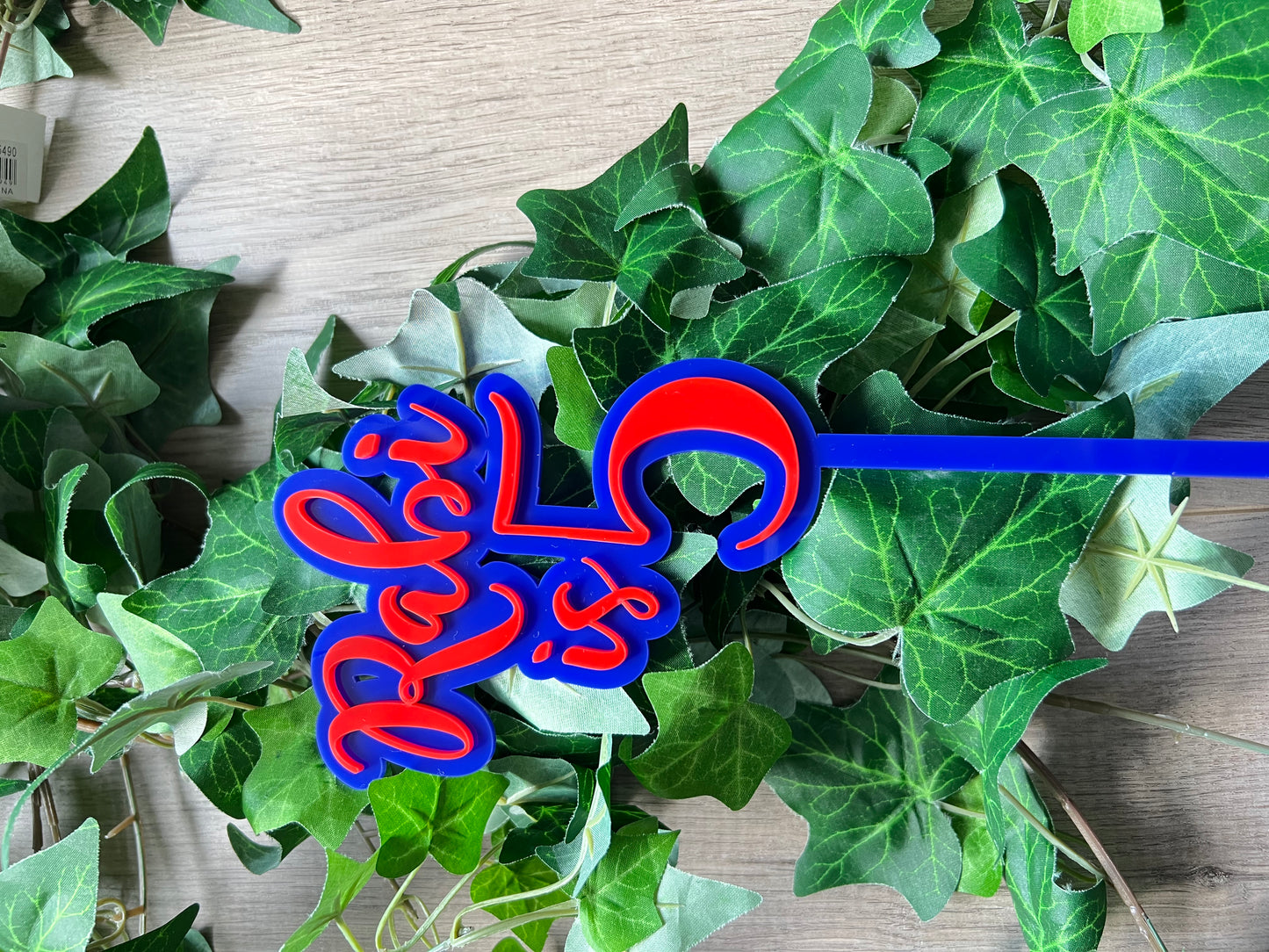 Name/Number Medium 2 Layer Acrylic Cake Topper (11cm)