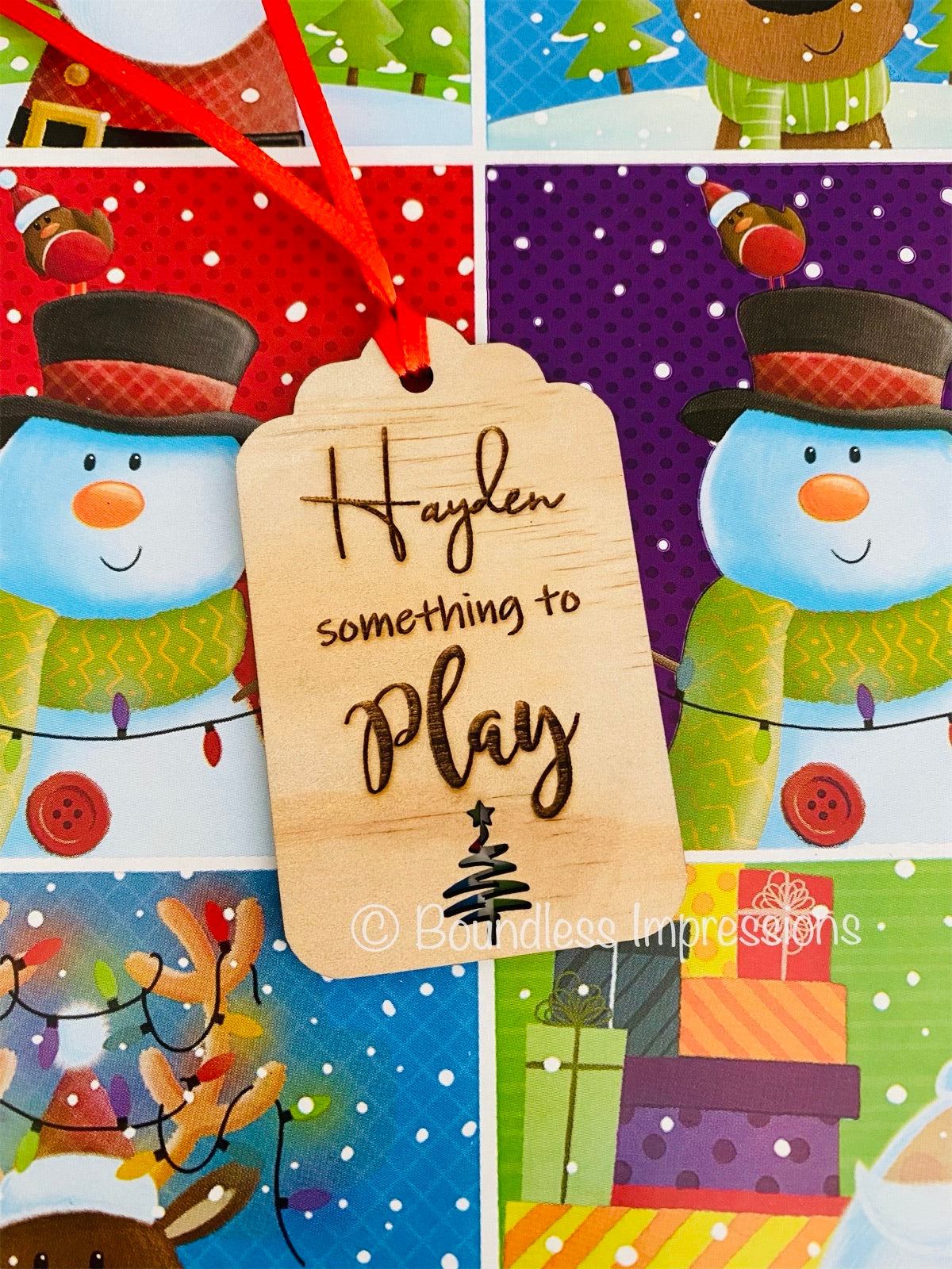 Personalised Christmas Gift Tag Set