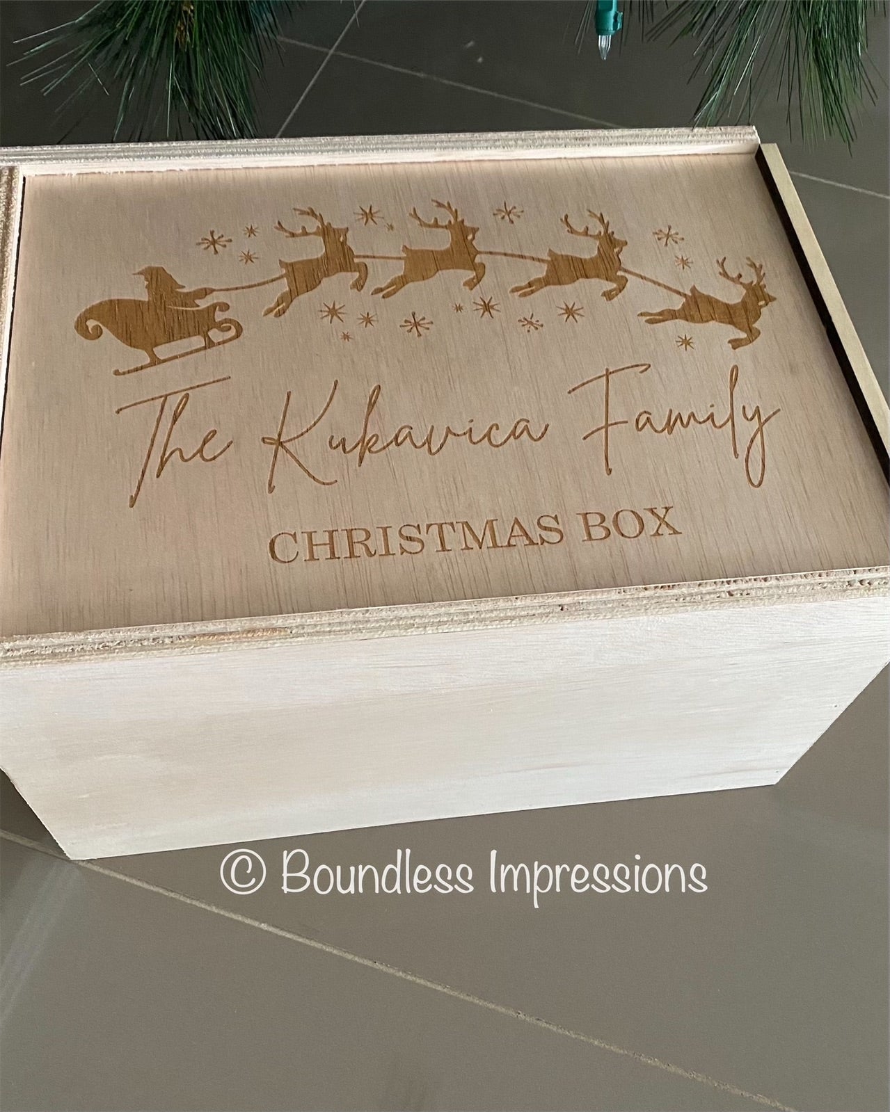 Engraved Christmas Eve Boxes