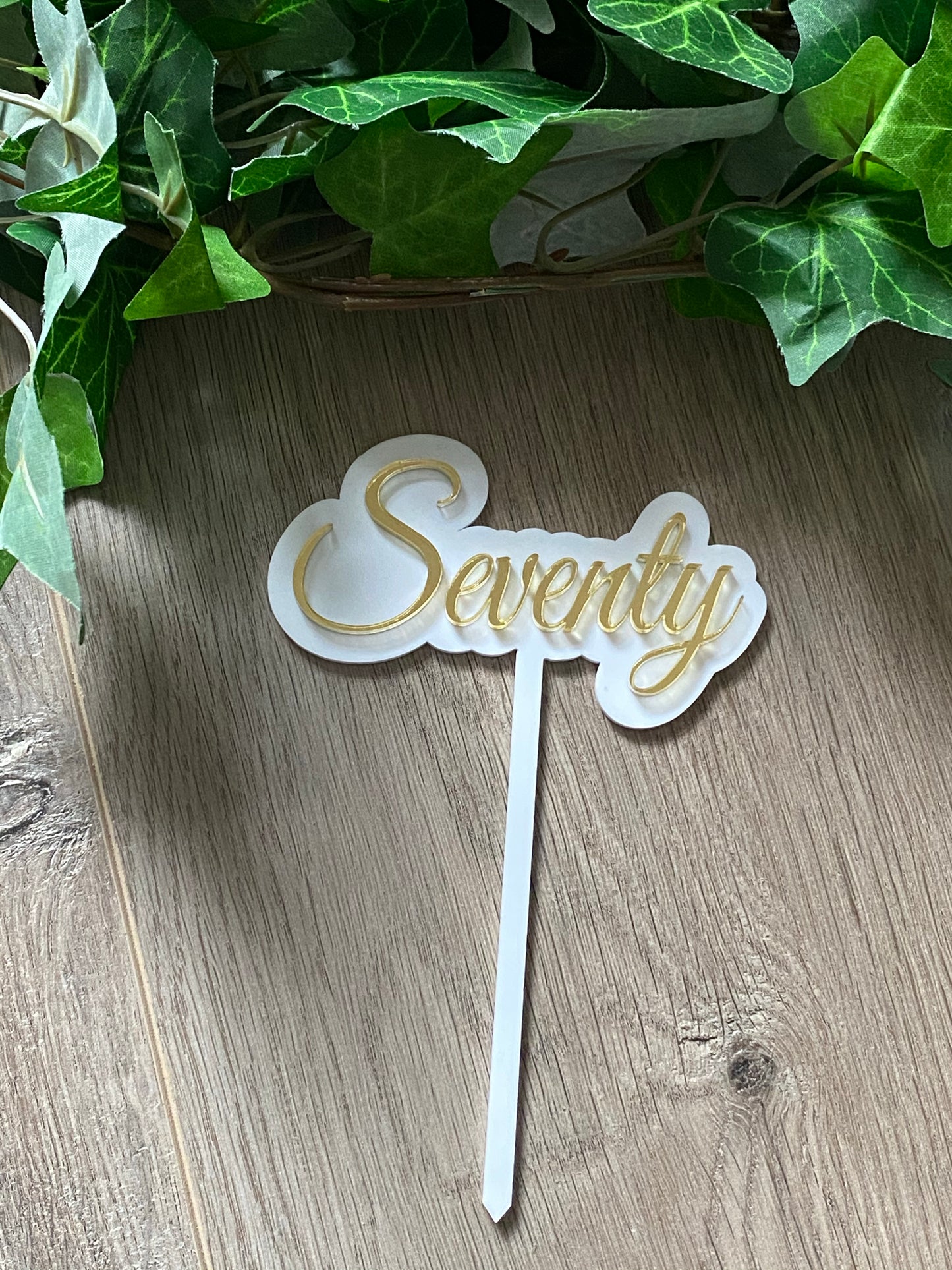 Medium 2 Layer Acrylic Cake Topper (12cm)