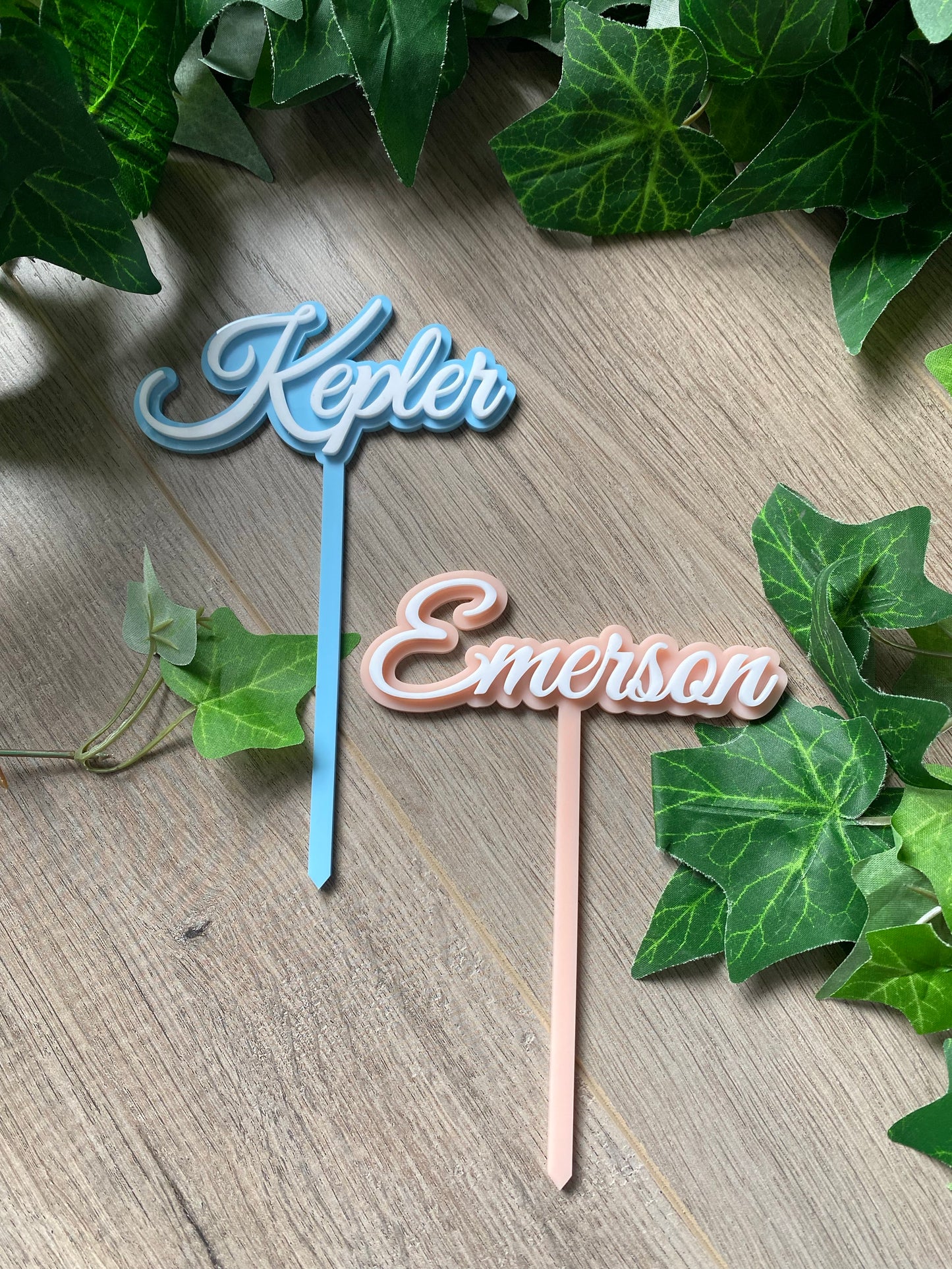 Medium 2 Layer Acrylic Cake Topper (12cm)