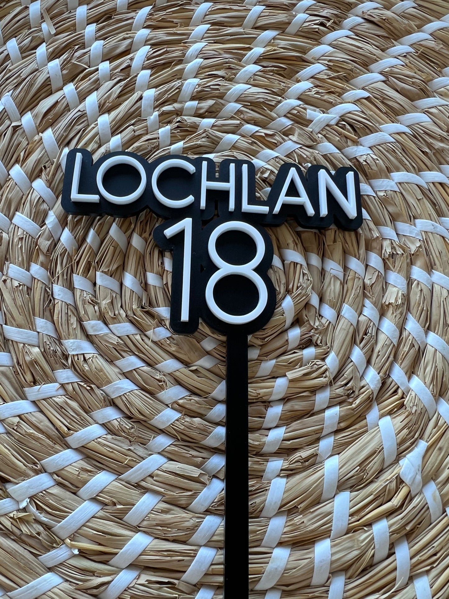 Medium 2 Layer Acrylic Cake Topper (12cm)