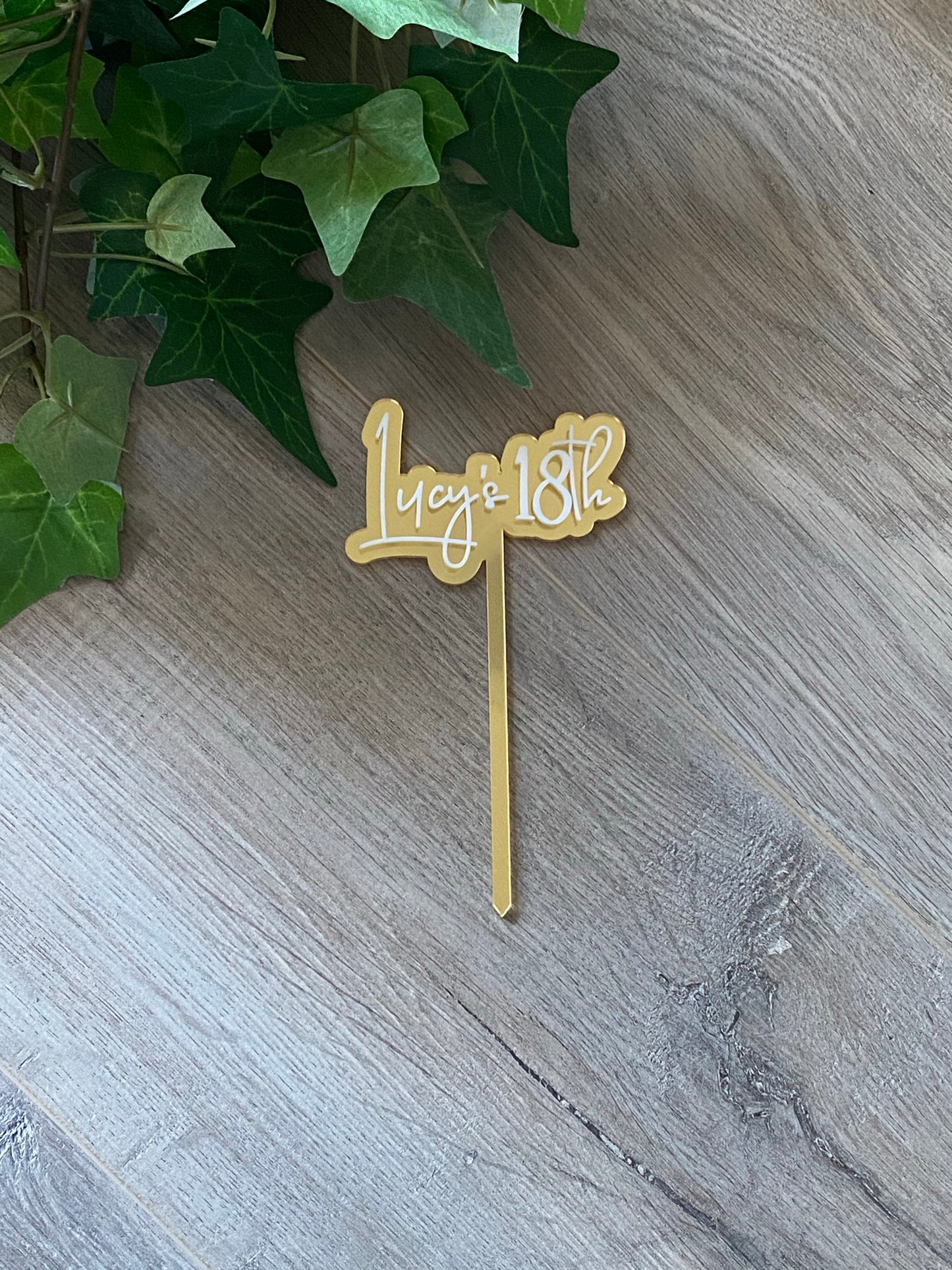 Medium 2 Layer Acrylic Cake Topper (12cm)