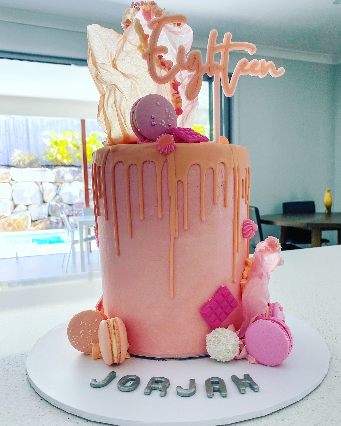 Large 2 Layer Acrylic Cake Topper (15cm)